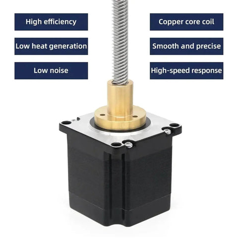 Top Shelf Workhorse Nema Hybrid Stepper Motor Featuring Precision T5 T8 Trapezoidal Leadscrew For Heavy Duty Cnc Machines And Robotics Delivering Smooth Reliable Motion Control
