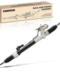 Hydraulic Power Steering Rack And Pinion For Nissan Altima 2013 2014 2015 2016 2017 2018 2.5L 3.5L Left Hand Drive Sedan Direct Fit Replacement Replaces 490013TA1B Fits 2.5L 3.5L Engines, image shows rack assembly and packaging.