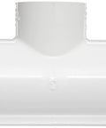 Series 401 PVC Tee Fitting 6 Inch Schedule 40 White Socket Slip Connection for Three Pipes Corrosion Resistant High Strength Yet Lightweight