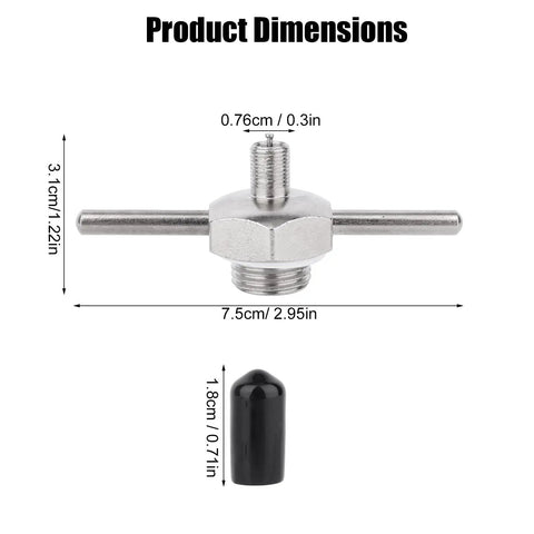 Product dimensions of Viper 19487 4 Pack Filling Cap Set with T Bar Handle and Gasket for Non Aerosol Spot Sprayer