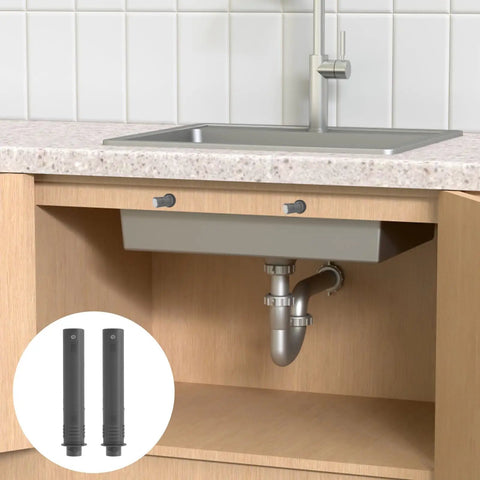 Magnetic Push Latch Kit For Cabinets And Drawers 24 Pack Push To Open Door Latches Stainless Steel Touch Latches under sink