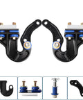 Lower Hood Pivot Kit With Hood Hinge Pivot Bolts And Bushing Bracket For Peterbilt 377 378 379 LH RH Replacement Set