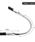 Adjustable flexible arm from Two Pack Soldering Helping Hands Clamps Wire Holder For Soldering In The Field Lightweight And Sturdy Soldering Holder With Protective Design Keeps Wires Safe While You Work Great For Hobbyists And Pros, showing dimensions and weight.