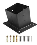 Slanted Roof Pergola Bracket Kit For DIY Woodworks 4x4 Post Base One Third Way Corner Bracket With 15 Degree Tilt Weatherproof Wall Mount