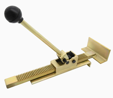 Flooring Installation Jack For Hardwood And Laminate Beefy Steel Ratcheting Floor Jack For Pro Plank Tightening Straightening And Seam Alignment No Pry Bars Needed Speeds Up Installation