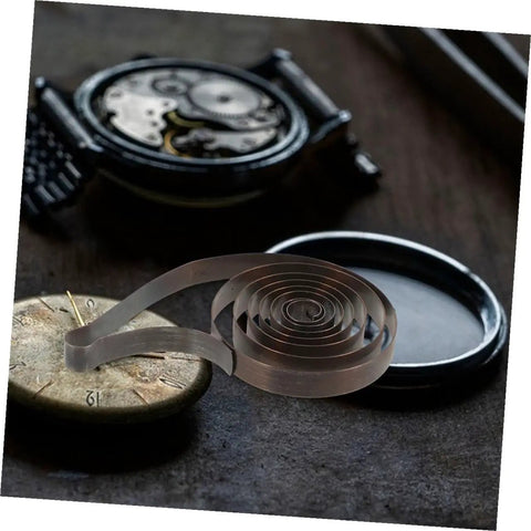 4 Pack Mechanical Clock Main Springs Replacement Kit with alarm clock movements and spare parts for DIY timepiece restoration