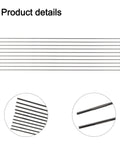 304 Stainless Steel TIG Wire Low Spatter For Clean Welds, Smooth Feed, 1.6mm-3.2mm Silver Rods, 10 Pcs detailed view