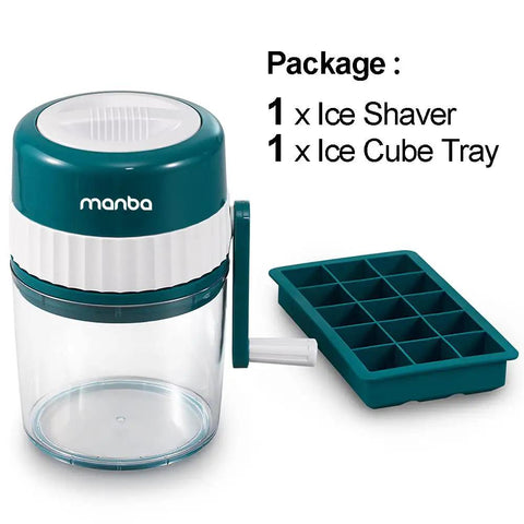 Portable Ice Shaver And Snow Cone Machine With Free Ice Cube Trays, Quick Ice Crusher For Fluffy Snow Cone Shaved Ice, BPA Free