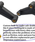 Heavy Duty Trailer Leaf Spring Bushings Kit Built Tough From Aluminum Alloy Sixteen Pieces Inner Diameter Nine Sixteenth Inch