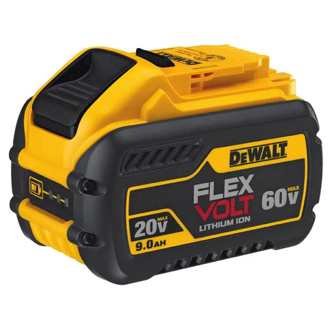 60V Max FlexVolt 9Ah Lithium Battery With Fast Charger 180Wh LED Charge Status Cold Weather Ready Down To 0F