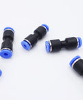 Push To Connect Fitting One Eighth Inch Tubing For Pneumatic Air And Water Applications Straight Union Two Way Connector Easy Snap On