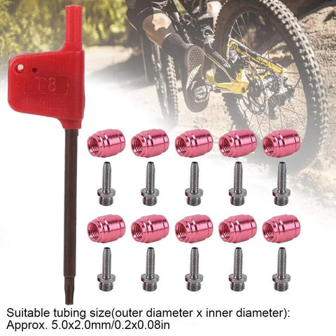 Hydraulic Disc Brake Fitting Kit With Quick Connect Heads And Install Tool For Bicycle Hose Replacement Olive Inserts shown in components