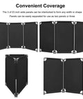 3 Panel Foldable Safety Barricade 5.8 Feet Tall High Visibility PVC Frame Beefy Heavy Duty Crowd Control Barrier Gate