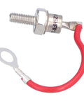 Heavy Duty 25A 1200V Rectifier Diode Module Built Rock Solid With Premium Molybdenum Construction And Clean Spiral Heat Sink Design For Zero Fuss Industrial Power Conversion with red wire and terminal