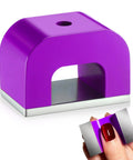 Alnico U Shaped Horseshoe Magnet With 22 Lb Pull Purple Utility Magnet For Lifting Holding Sorting And Clamping Applications A Heavy Duty Reusable Magnet 1 Piece, showing magnet in use for clamping