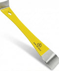 Heavy Duty Beehive Tool For Beekeeping Prying Lifting And Scraping With 3 Point 5mm Thick Heat Treated Stainless Steel, yellow handle
