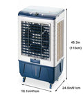 Kick Serious Heat With This Rock Solid Portable Swamp Air Cooler featuring multidirectional oscillation, 45.3in tall.