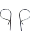 Rugged Heavy Duty Trailer Sway Control Clips Zinc Alloy Pins For Travel Trailers RVs And Hitch Accessories shown on white background.