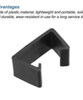 Black plastic clip for Four Pack Patio Furniture Clips For Outdoor Lounge Sets 71mm Diameter Rattan Sofa Clamps