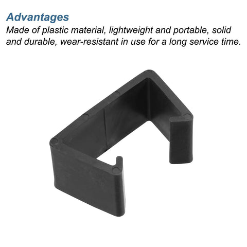 Black plastic clip for Four Pack Patio Furniture Clips For Outdoor Lounge Sets 71mm Diameter Rattan Sofa Clamps