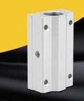 Heavy Duty 22mm Aluminum Alloy Linear Motion Ball Bearing Slide Bushing Long Rail Slide Block view, showcasing precision machined surface.