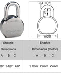 Four High Security Pro Series Padlocks Keyed Alike With Eight Keys For Easy Access And Shared Security with size dimensions