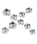Four Claws T Nuts Blind Tee With Prongs For Speaker And Furniture M6x8mm Heavy Duty Wood Fasteners Secure Non Rotating Fit