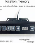 Smooth Electric Lift Monitor Arms And TV Stand With Remote Control Heavy Duty Vertical Platform For Large Screens Up To 32 Inches control panel with memory and display.