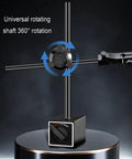 Heavy Duty Magnetic Base Stand For Dial Indicator With 360 Degree Adjustable Arm And Swivel Joints For Rock Solid Holding Power Up To 100kg in machining.