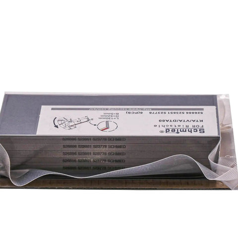 Six Pack Carbon Vane Set For Rietschle Vacuum Pumps DTA80 VTA80 KTA80 Series 130 x 52 x 5 Mm Part Nos in packaging