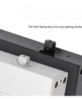 Upgrade Your Space With These Sick 360 Degree Rotary Pivot Hinges. Silver and black floor springs with two-way opening functions.