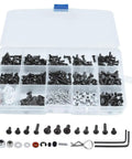 Universal RC Screw Kit And Fastener Set 537 Pieces For Cars Trucks And Crawlers Beefed Up Heavy Duty Stainless Steel Hardware Upgrades Precision Screws And Fasteners For Reliable Long Lasting Build, assorted screws and tools in case