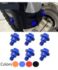 M6x12 Front Fork Guard Bolts For Yamaha YZ Bikes, Built Tough Aluminum Screws For YZ65 YZ85 YZ125 YZ250 YZ250F YZ450F
