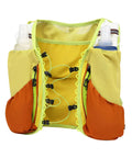 Front view of Trail Ready Hydration Running Vest with lightweight pack, breathable mesh, and reflective pockets.