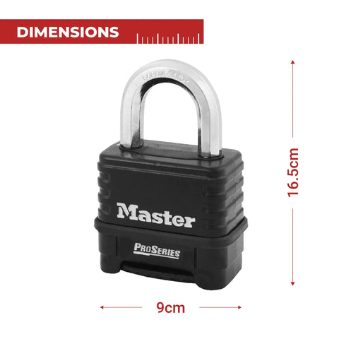 Heavy Duty 1178 Combination Padlock With Bottom Shackle In Black And Silver Weatherproof Security Lock dimensions 9x16.5cm