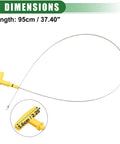 Engine Oil Dipstick Indicator Replacement For Dodge Ram 1500 1997 To 2002 5.9L V8, Yellow Gauge, Length 95cm