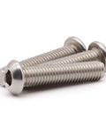 Top Shelf 50 Pack Of 10 32 By 3 4 Inch Hex Socket Button Head Cap Screws Built From Heavy Duty 304 Stainless Steel, showing three screws.