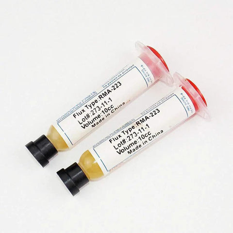 DIY Pro Grade Solder Flux Paste 10cc Kit With RMA223, 2-piece set for chips, phones, and LEDs repair, 1-10 micron particles