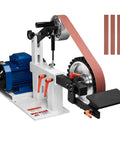 Badass Belt Grinder Sander With Slick Variable Speed VFD Drive And 2Hp Motor For 72X2 Inch Belts mounted with copper motor.