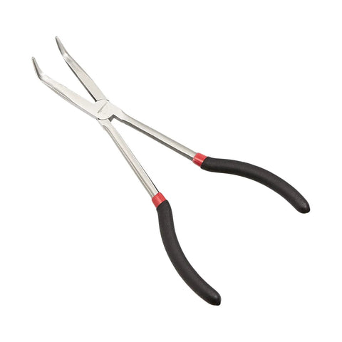 Extra Long Reach Needle Nose Pliers Set For Tight Spaces Three Piece Versatile Workhorse Tool Kit With 90 Degree 45 Degree And Straight Tips