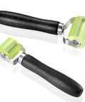 Two Size Car Sound Deadening Roller For Auto Audio Install PU Wheel Seam Roller With Wooden Handle Noise Insulation Roller