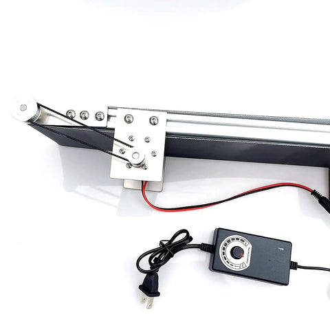 Adjustable Speed Automatic Belt Conveyor With Forward Reverse Switch And Heavy Duty Pvc Belt for smooth operation with motor control.