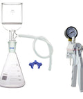 500ml 24/40 Suction Filtration Device With 200ml Buchner Funnel And Lab Vacuum Pump Pro Grade Borosilicate Glass Setup