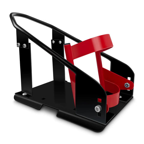 Heavy Duty Steel Motorcycle Wheel Chock With 1800 Lbs Capacity, Front Wheel Stand With 3 Adjustable Height Holes