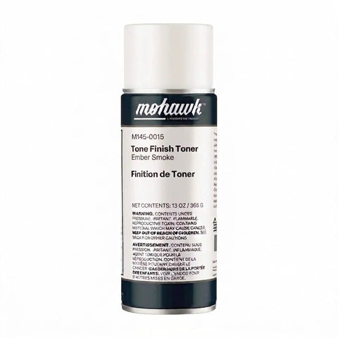 Ember Smoke Wood Repair Stain And Clear Satin Aerosol Spray Duo Zero Fuss Touchup Kit for seamless furniture restoration, 13 oz spray can.