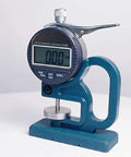 Dope Digital Thickness Gauge For Sponge And Foam, 0.01mm Resolution, 30mm Probe, 0-12.7mm Range, Large LCD Display, Thumb Trigger, Portable Handle, Fast And Accurate Tester For Sponge, Paper, Cardboard on stand