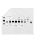 DNA Gel Black And White Throw Blanket Plush Fleece 60 By 50 Inches Super Soft Cozy Warm 100 Percent Polyester Ultra Plush