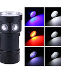 18000 Lumen Diving Beast Flashlight IPX8 Underwater Light 500M Submersible LED Flashlight for outdoor night use