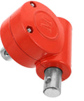 Heavy Duty Manual Hand Crank Winch for Greenhouse Film Winder, red metal sidewall vent winder with steel shaft