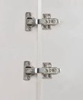 135 Degree Bi Fold Blind Corner Cabinet Hinges Full Overlay Face Frame Concealed Soft Close Hardware Two Pack view with silver hardware